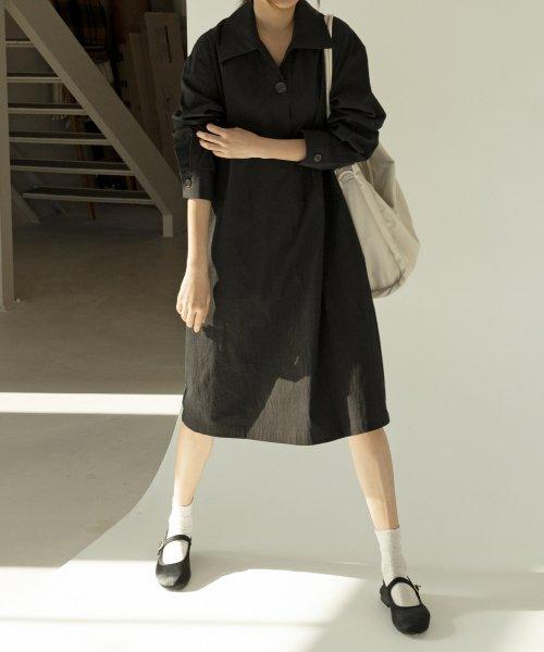 샌디 미디 원피스 black[블랙]