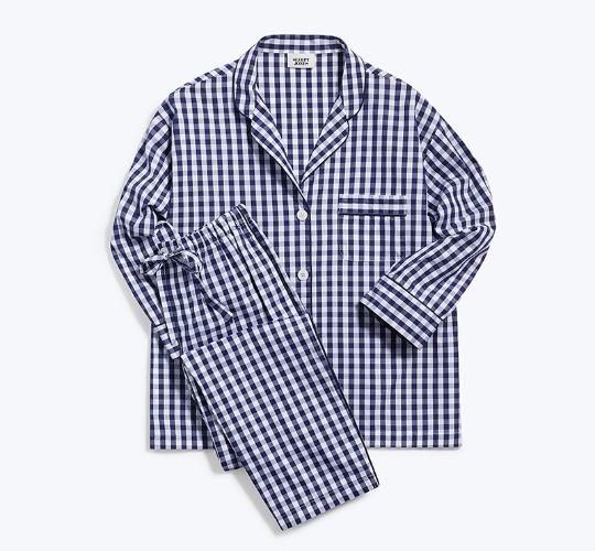 슬리피존스_ Marina Pajama Set [Large Navy Gingham]