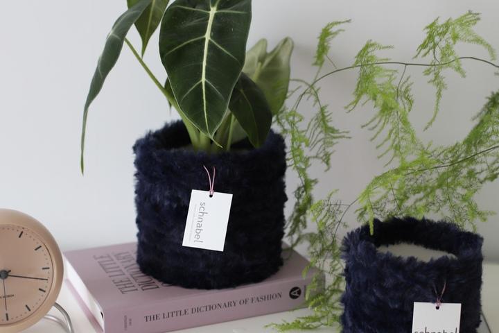 [자체제작]밍크 화분 팟 커버 2colors