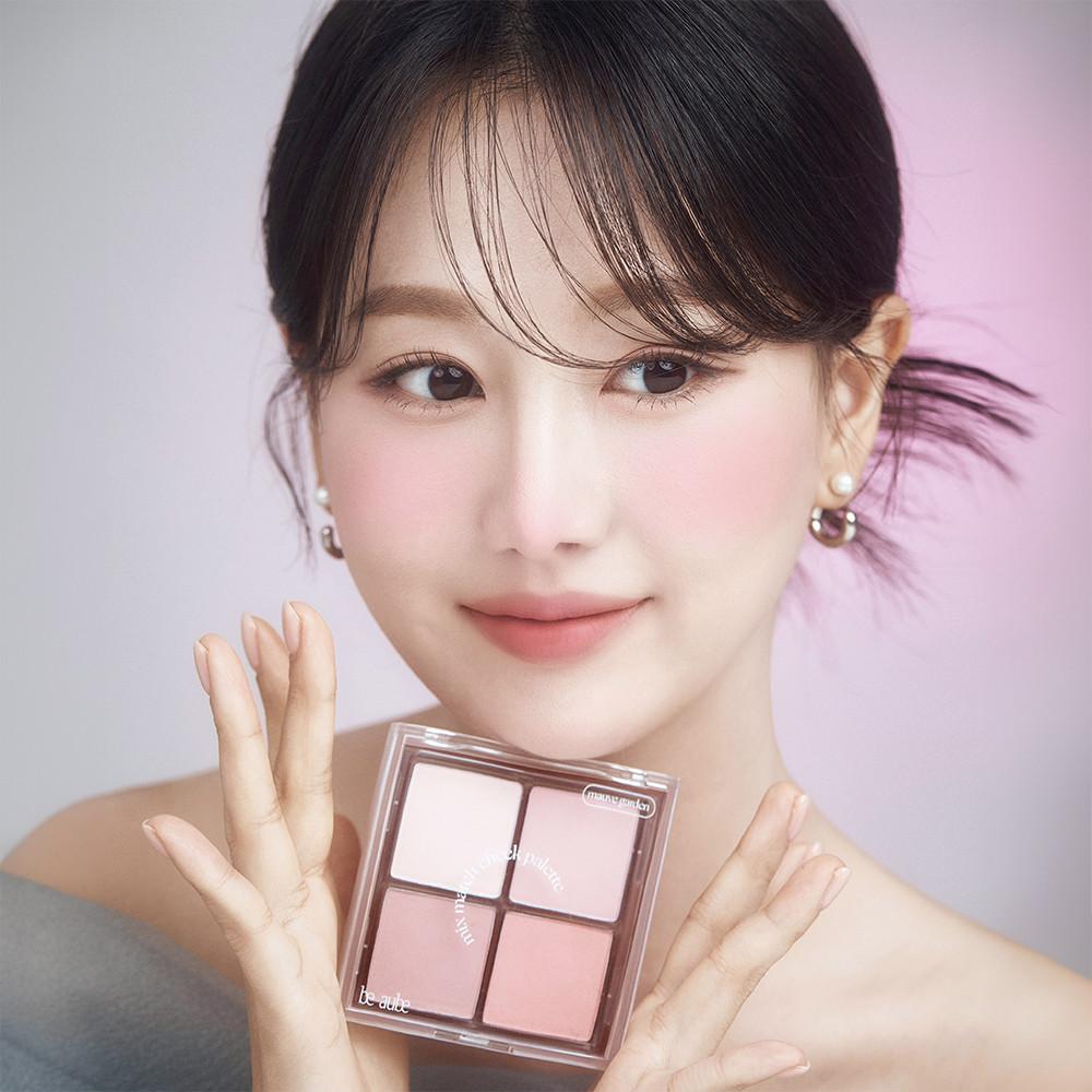 [단품] 인보라x비오브 믹스매치 뮤트 치크팔레트 (로즈가든/모브가든)