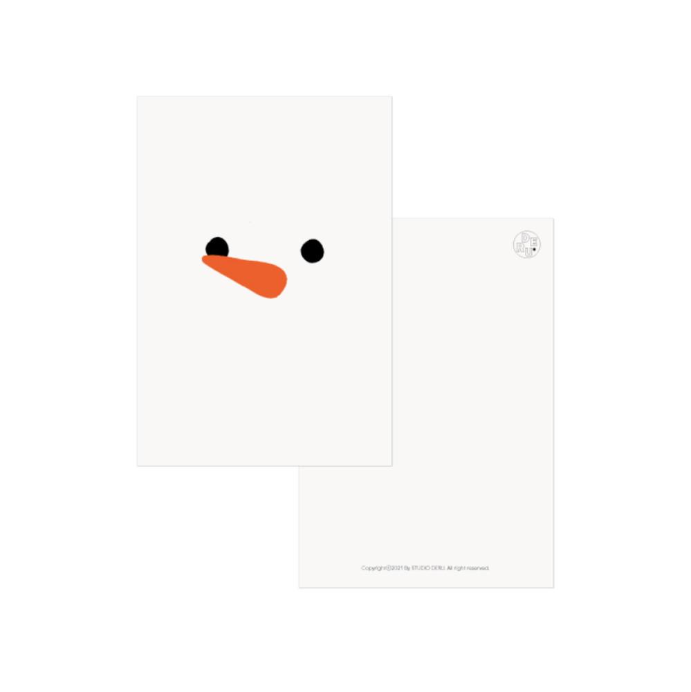 SNOWMAN POSTCARD 눈사람 엽서