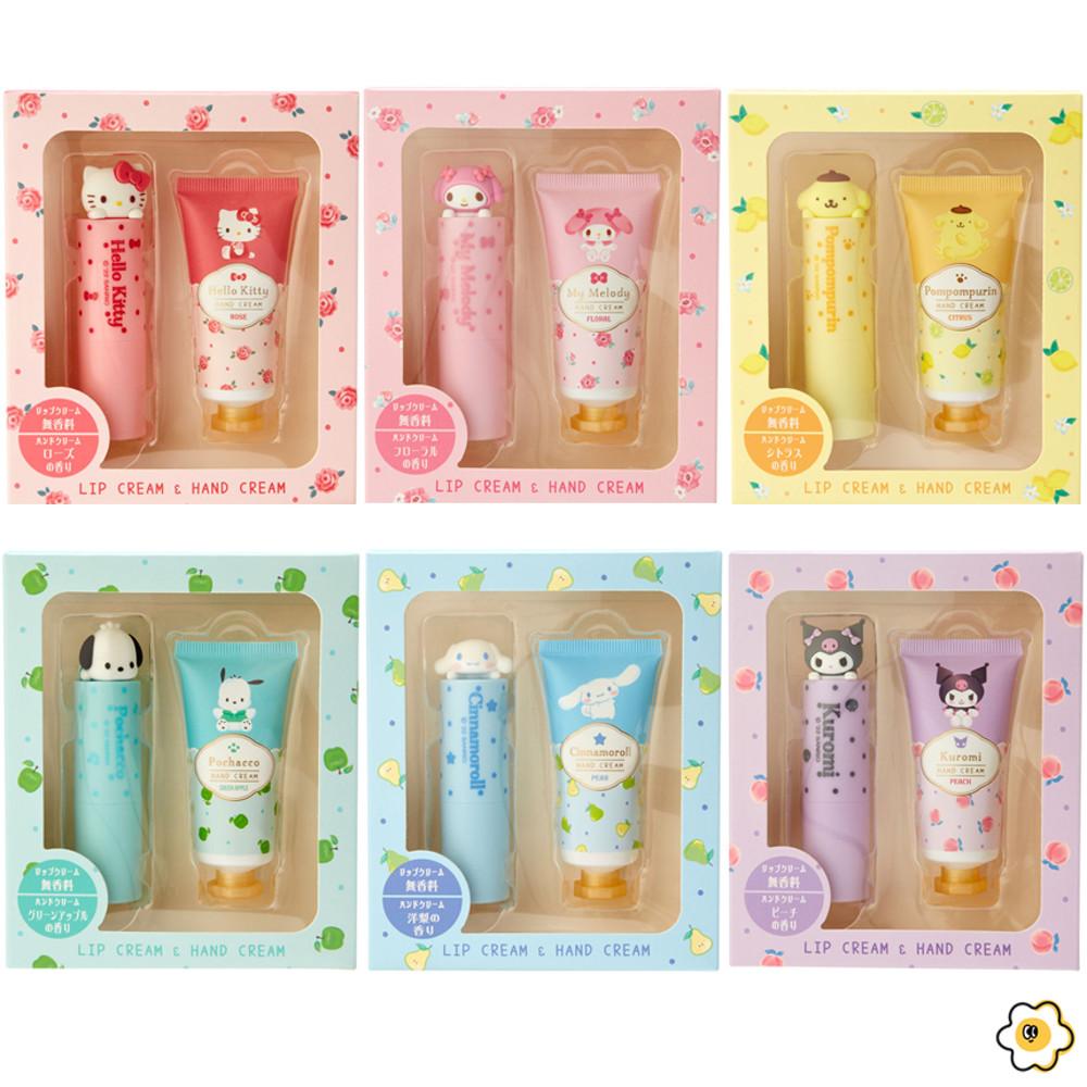 산리오 립밤 핸드크림 세트 핸드크림 선물세트 헬로키티 시나모롤 포차코 폼폼푸린 쿠로미