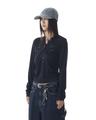 [10.4 예약배송] Studded Leaf Hooded Long Sleeve (Black)