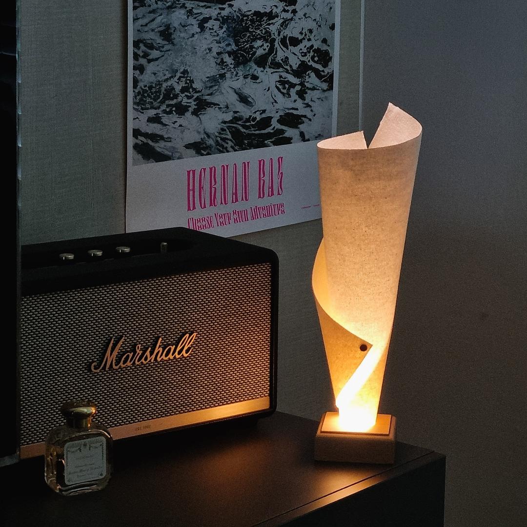 우드먼트 원목 패브릭 무드등