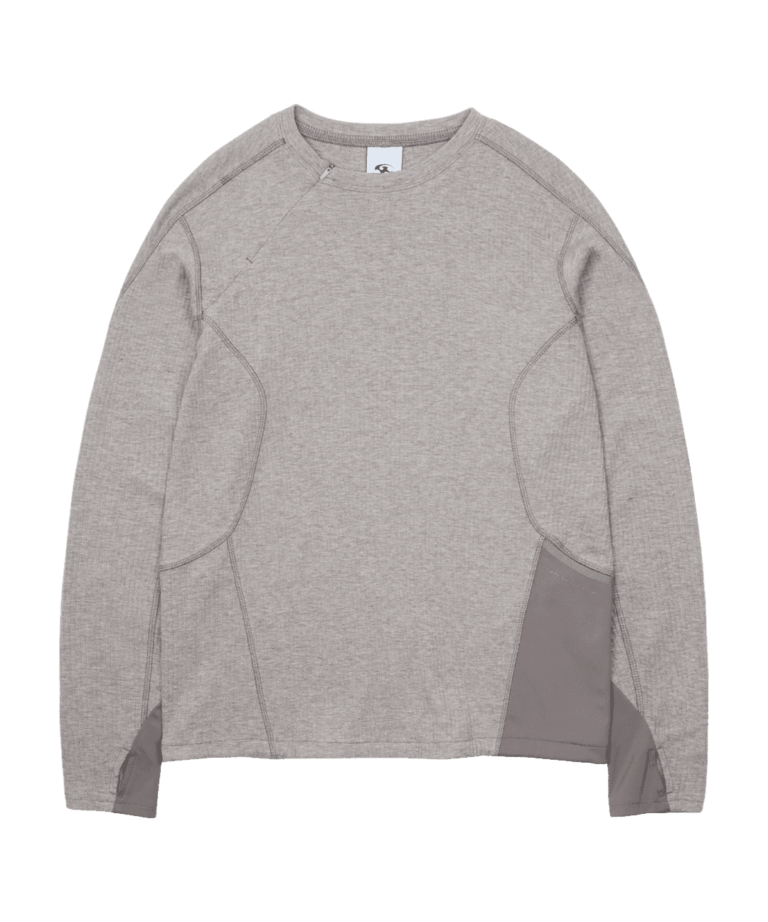 RIBBED LONG SLEEVES [ASH PINK]