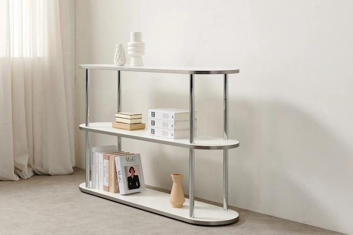 BAH 3단 철제 모던 진열 선반 콘솔 장식장 900 1200