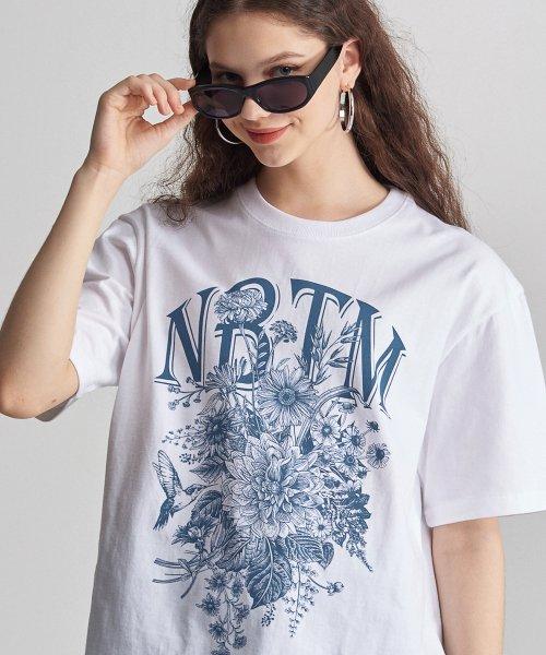 FANCY FLOWER TEE_white