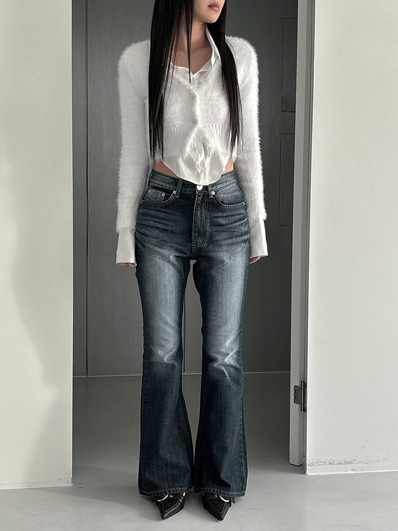 blue blusher vintage bootcut pants