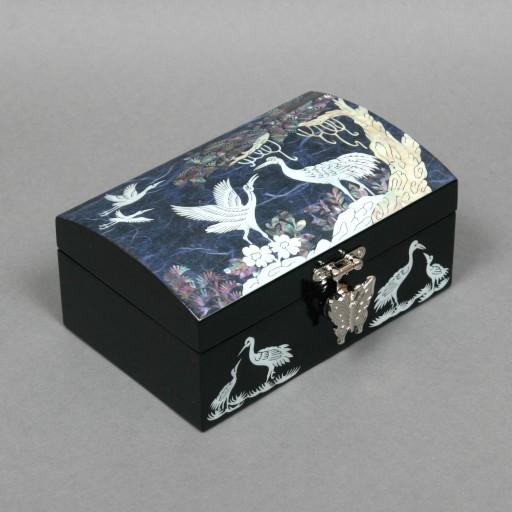 💎송학문 한지 직보석함(청색)