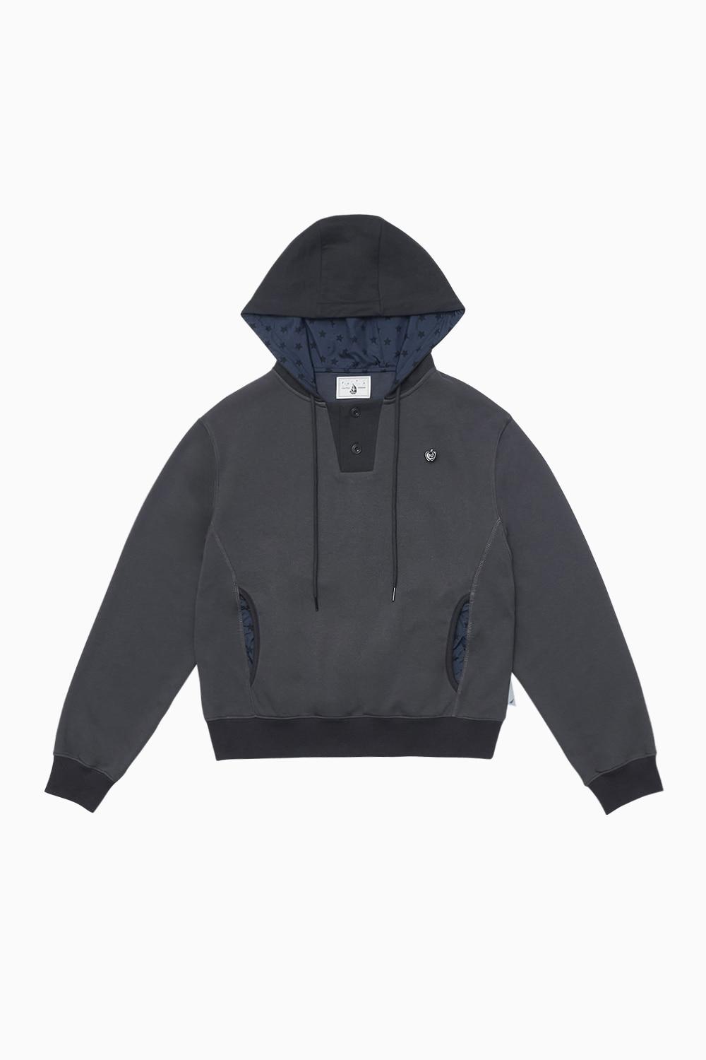 NTC X OHESHIO LINING HOODIE, CHARCOAL