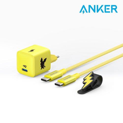 앤커 포켓몬 에디션 20W USB C타입 고속충전기 피츄 아이폰15 갤럭시 완벽 호환