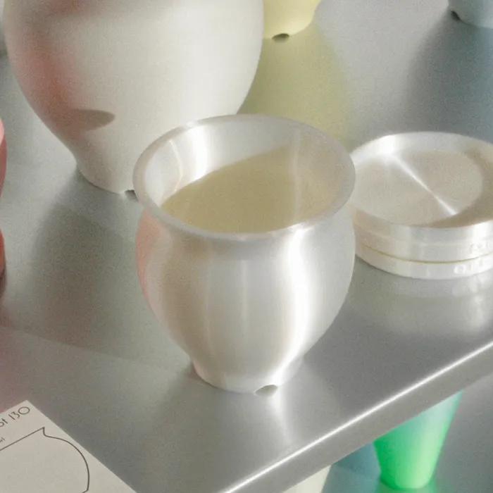 Retusa pot 130 - pearl