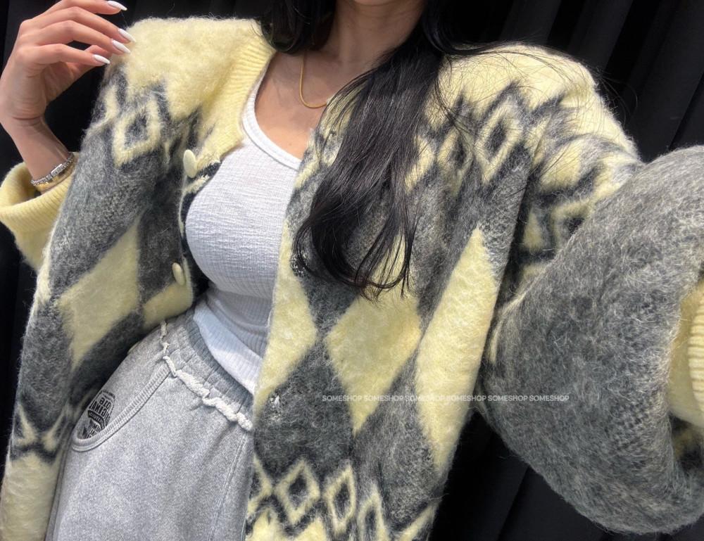 코즈캣 다이아 니트가디건 3컬러