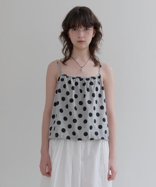 Polka Top (Grey)