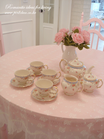 <단종예정> 키드슨 블루 로즈 티타임 세트