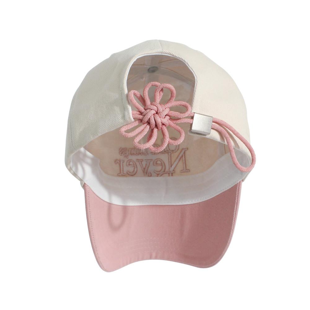 FLOWER KNOT CAP - PINK