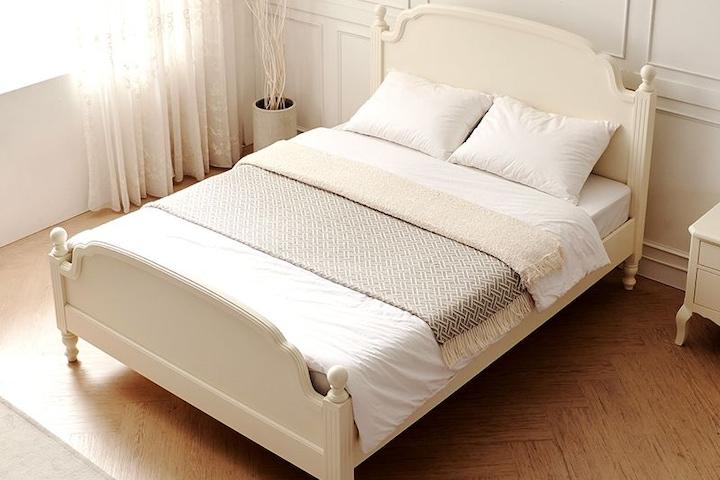 해리스 원목 도장 침대