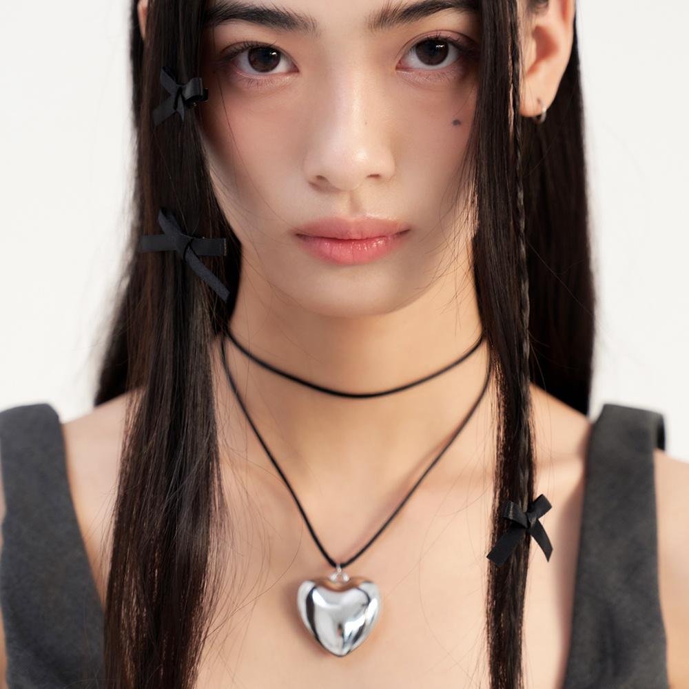 heart string necklace (4colors)