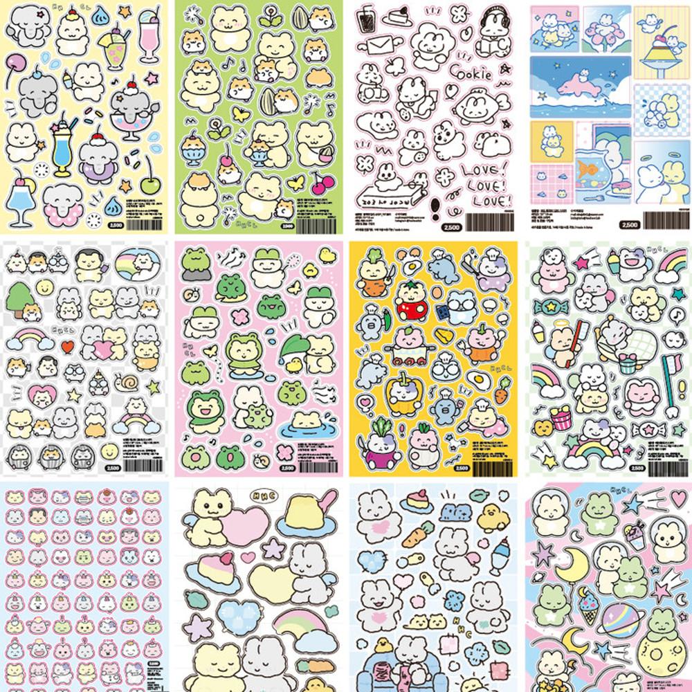 히히클럽 유테 씰 스티커 랜덤팩