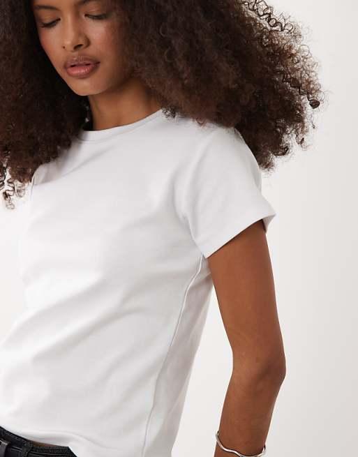 Cotton On 90s baby tee in white