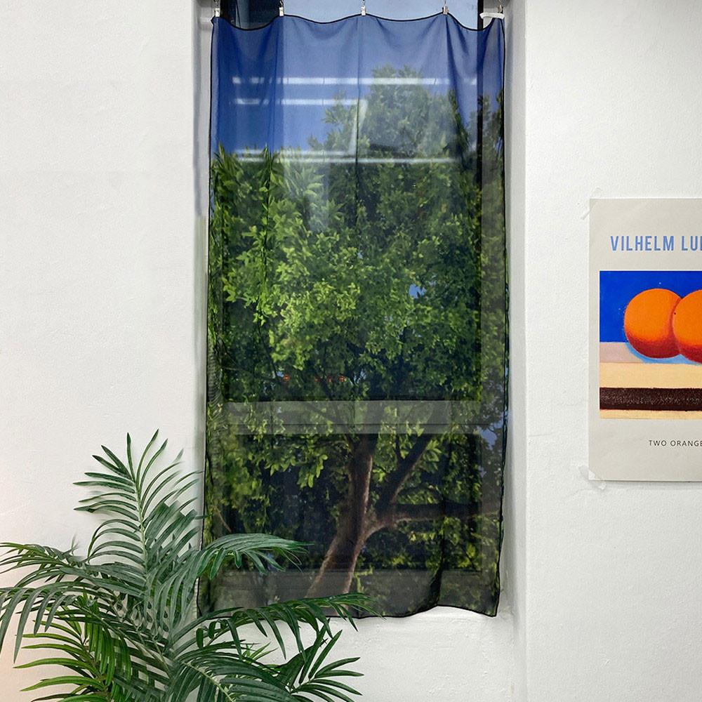 아우어데이즈 여름밤 실내 인테리어 쉬폰 패브릭 포스터