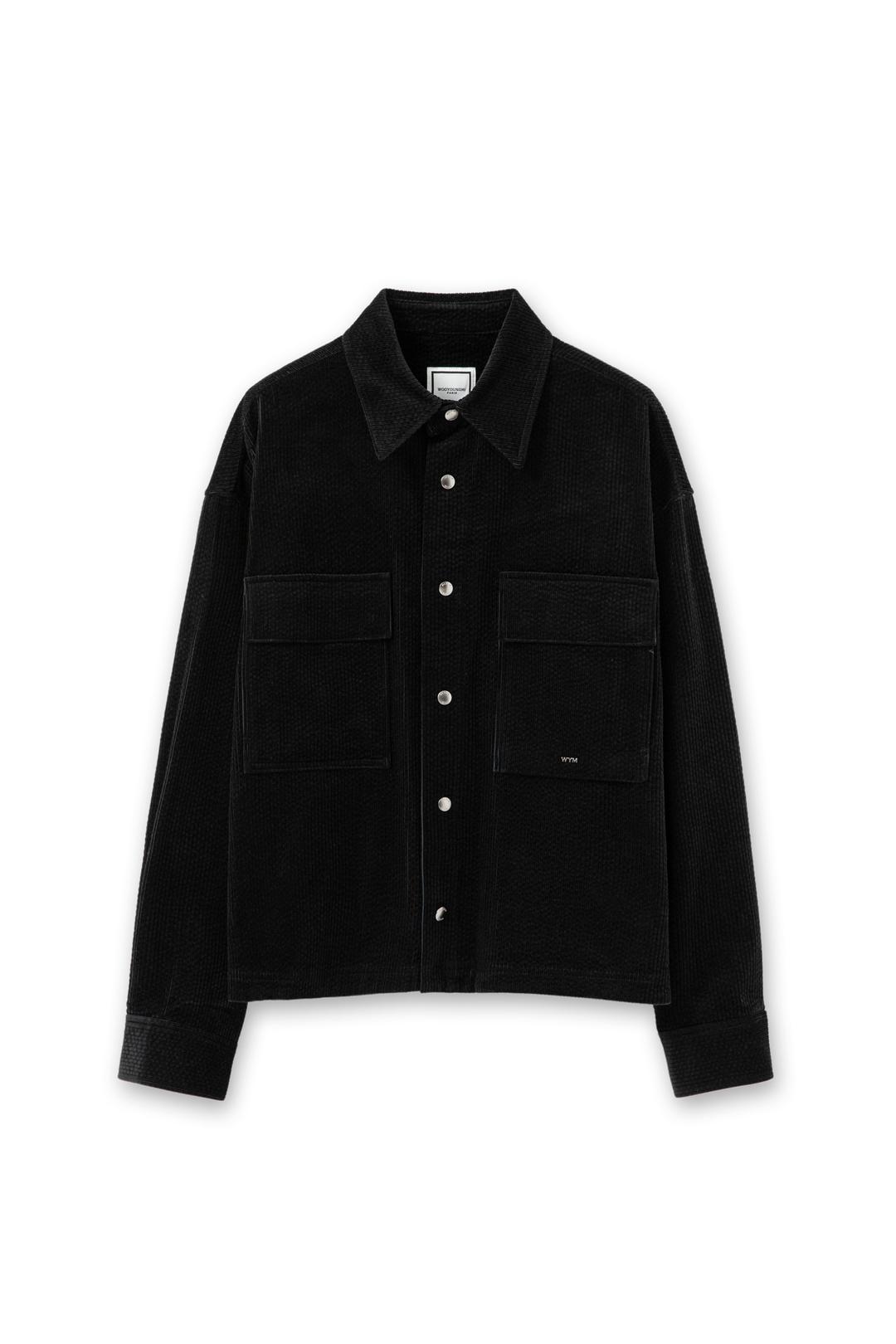 블랙 아웃 포켓 코듀로이 셔츠