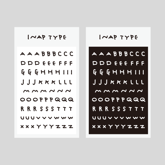 [이나피스퀘어] INAP TYPE STICKER (SMALL)