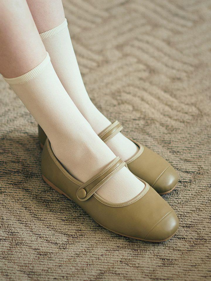 스윗버튼 메리제인 플랫 1.0 HPWWFC402S