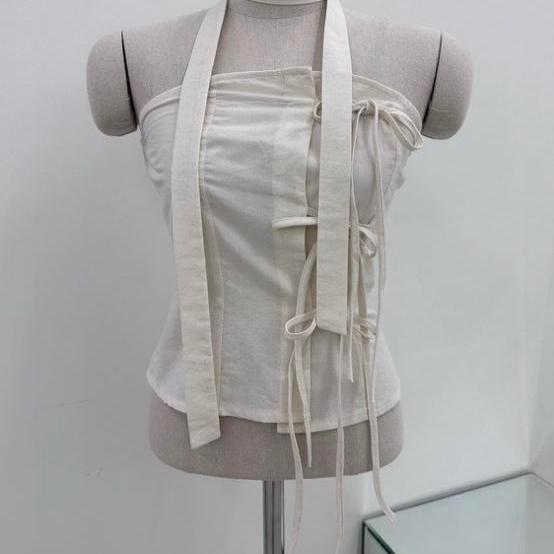 워니원 리본 탑 타이 세트