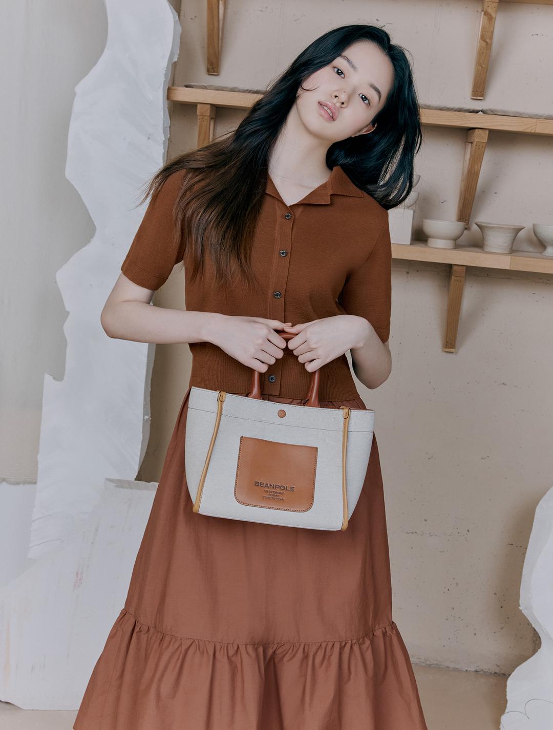 베이 스몰 토트백 - Ivory