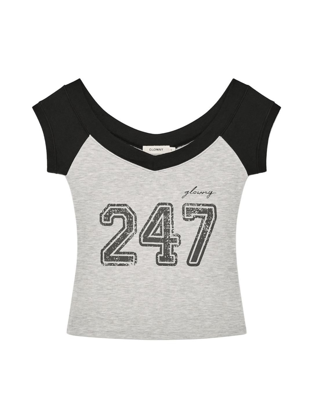 247 SNUG TEE (WHITE MELANGE)