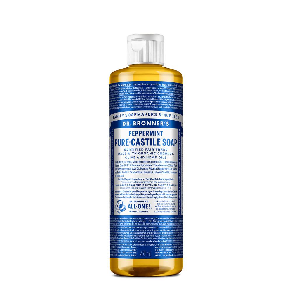 닥터브로너스 페퍼민트 퓨어 캐스틸 솝 475ml
