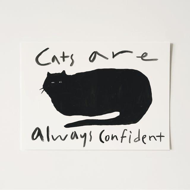 A3포스터-자신만만한 고양이