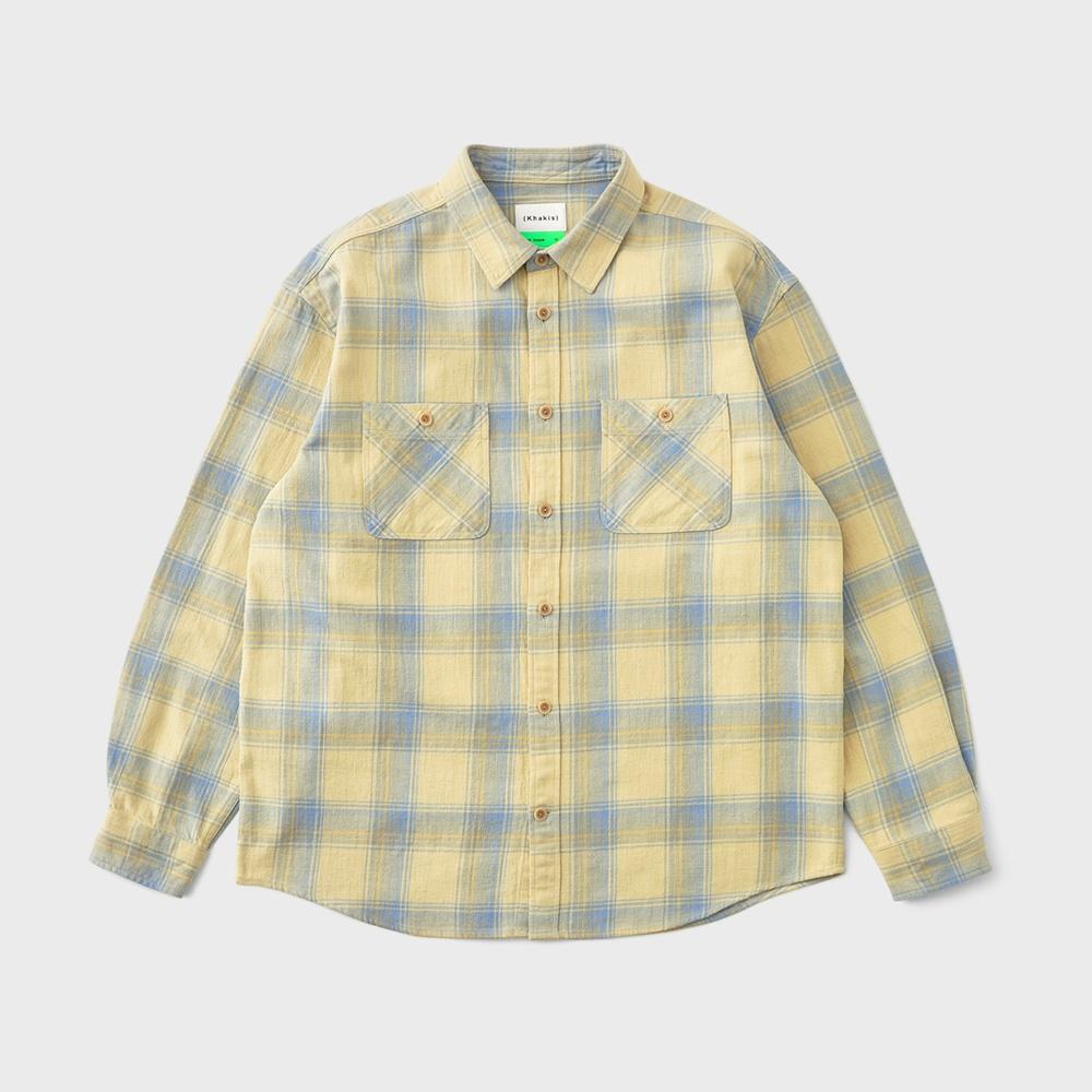 Trucker Plaid Shirt Cream