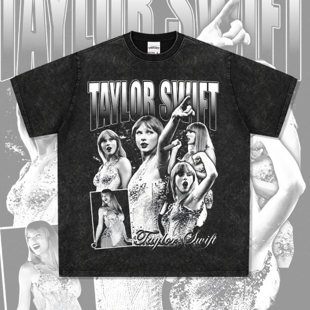 테일러 스위프트 Taylor swift 프린트 티셔츠 빈티지 긴팔 힙합 팝 쭉티 레트로 래퍼