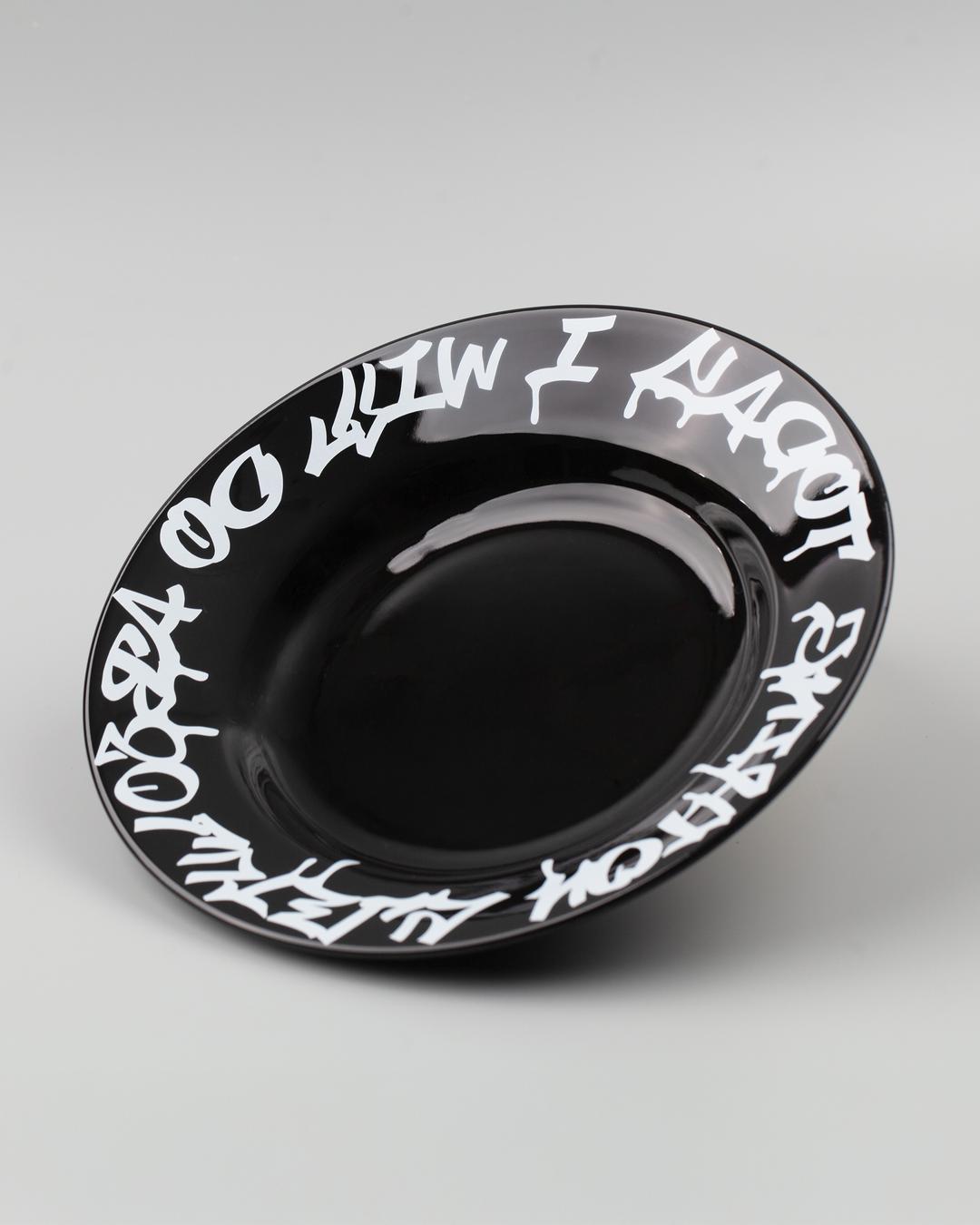 Flipped 블랙 세라믹 파스타 보울