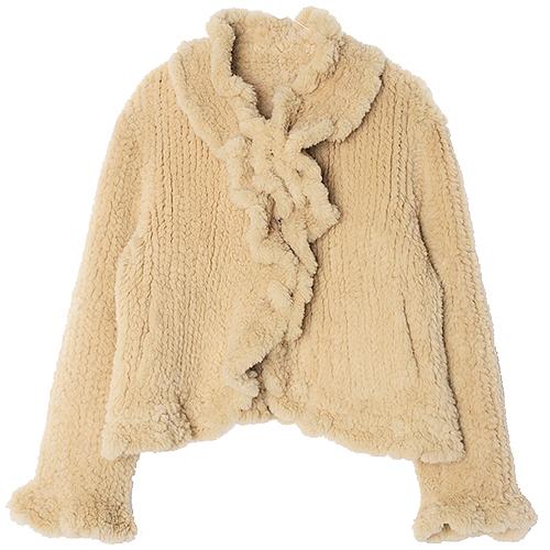 JPN스토리아 프릴 모피자켓