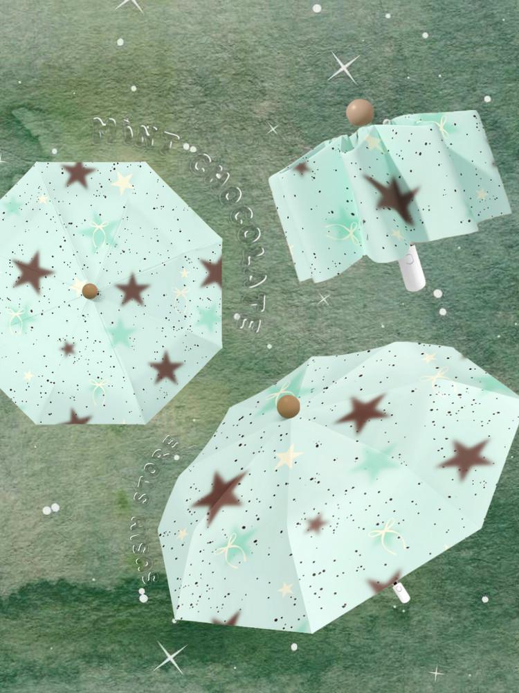 수심 Mint Chocolate Parasol 민트 초코 여름 양산 접이식 우산 암막