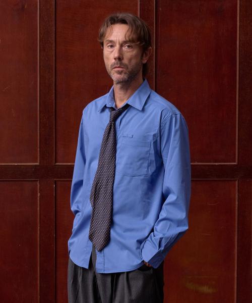 [넥타이 SET] 올데이 링클 프리 셔츠_Blue