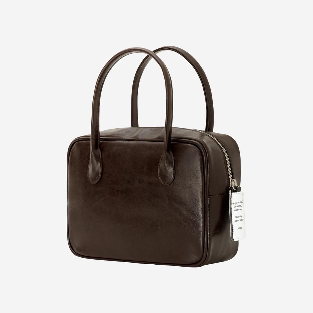 [KREAM Exclusive] Nieeh Women Square Bag Dark Brown