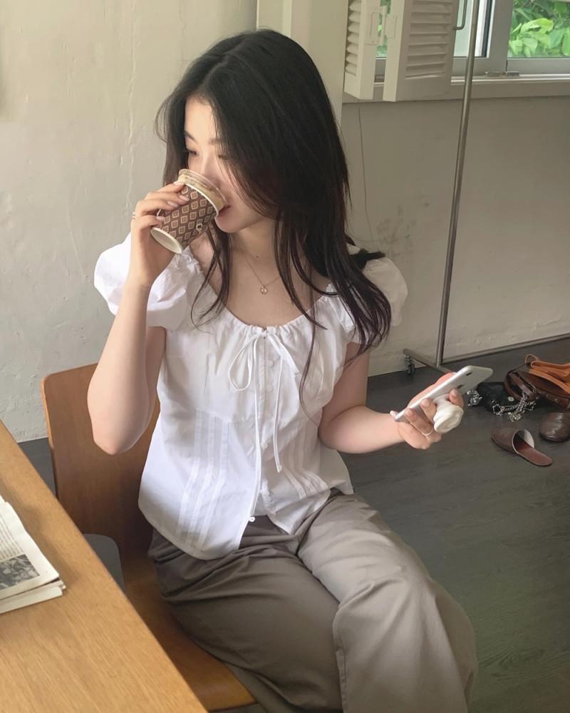 베흐트 ribbon blouse