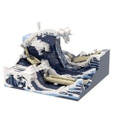레고 크리에이터 MOC-C4981 Japan Painting 가나가와 해변의 높은 파도 아래 호환 신제품 창