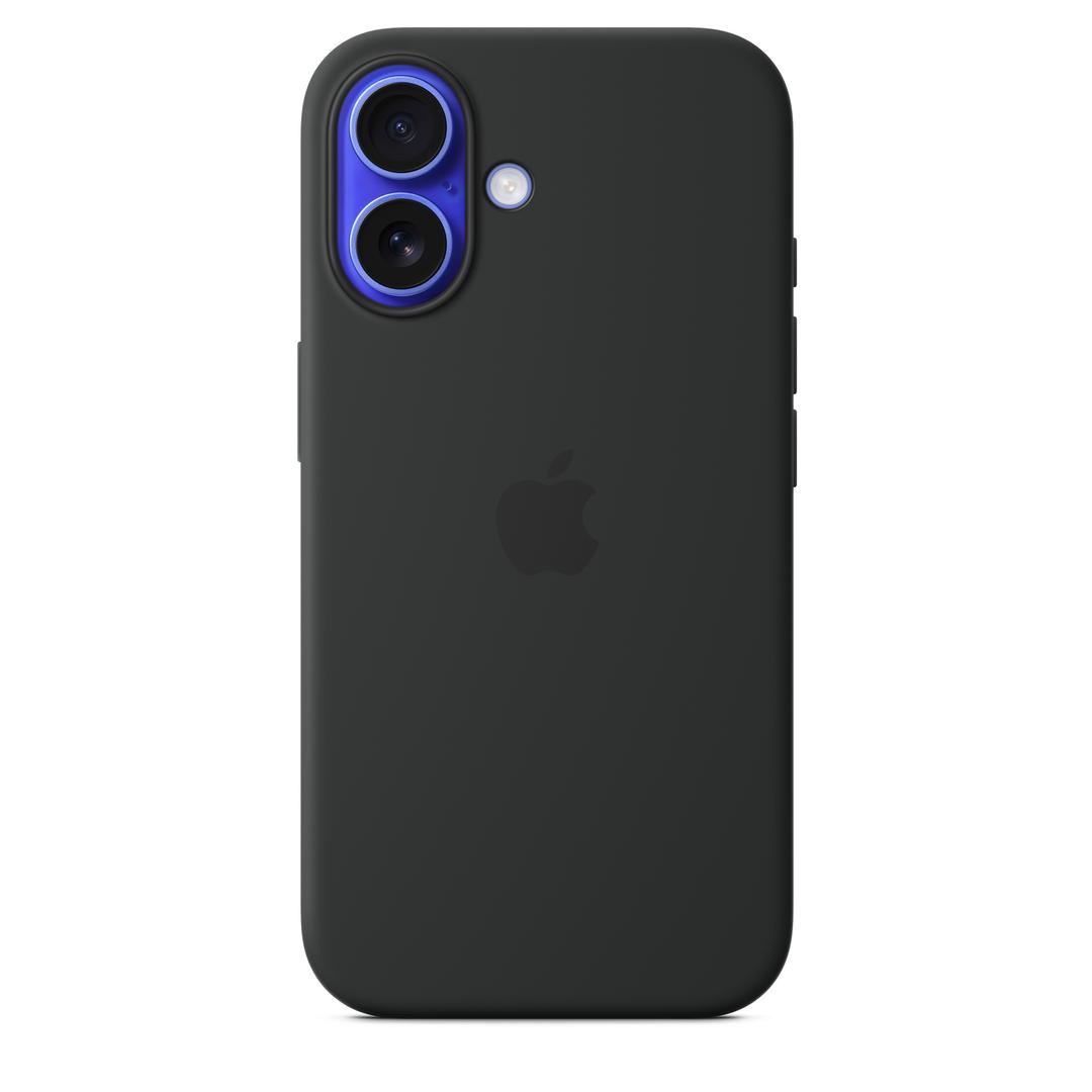 MagSafe형 iPhone 16 실리콘 케이스 – 블랙