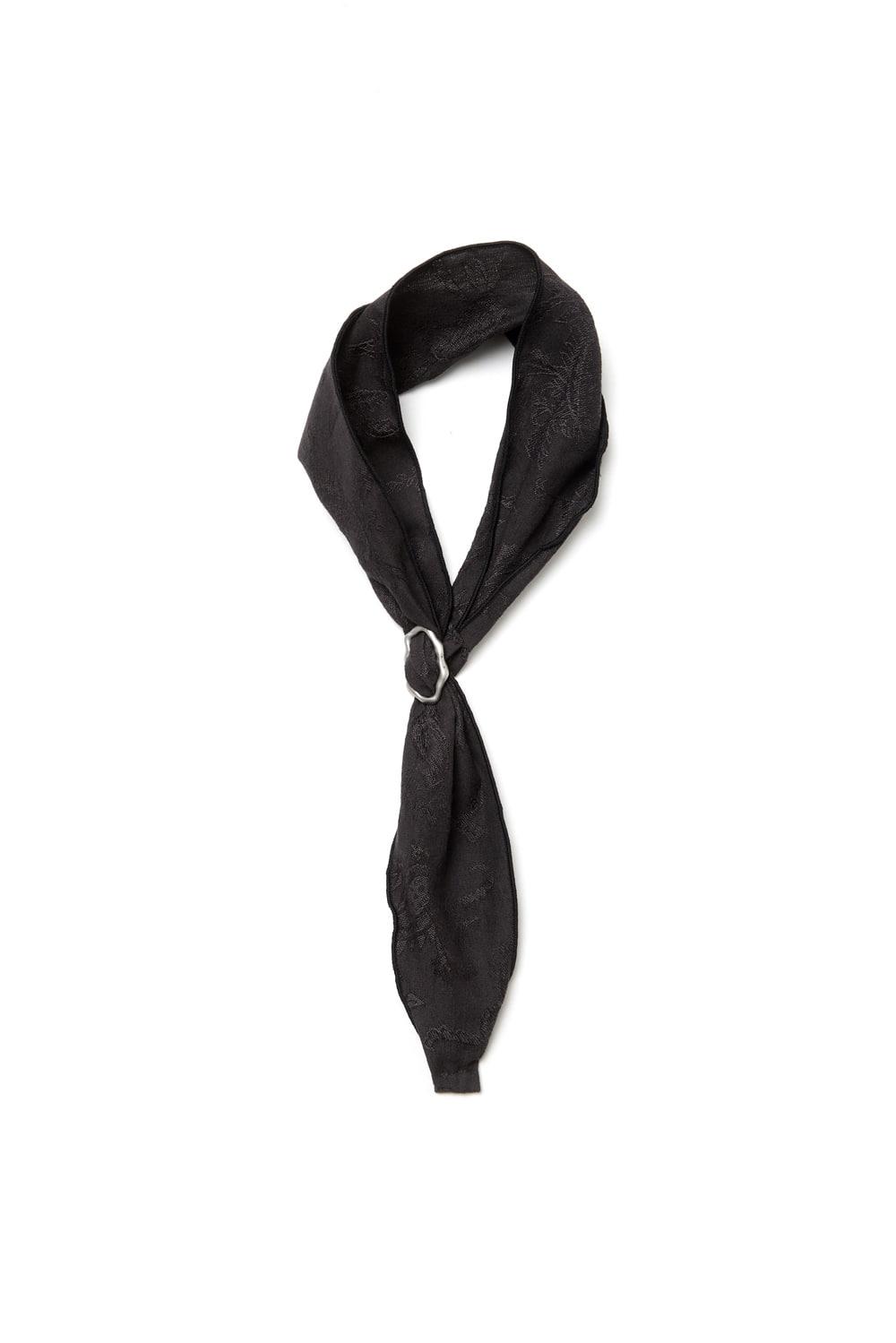 Keyring Scarf	Paisley Charcoal