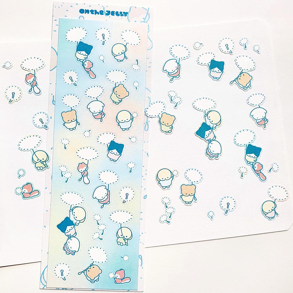 [온더젤리] 민들레 홀씨 스티커