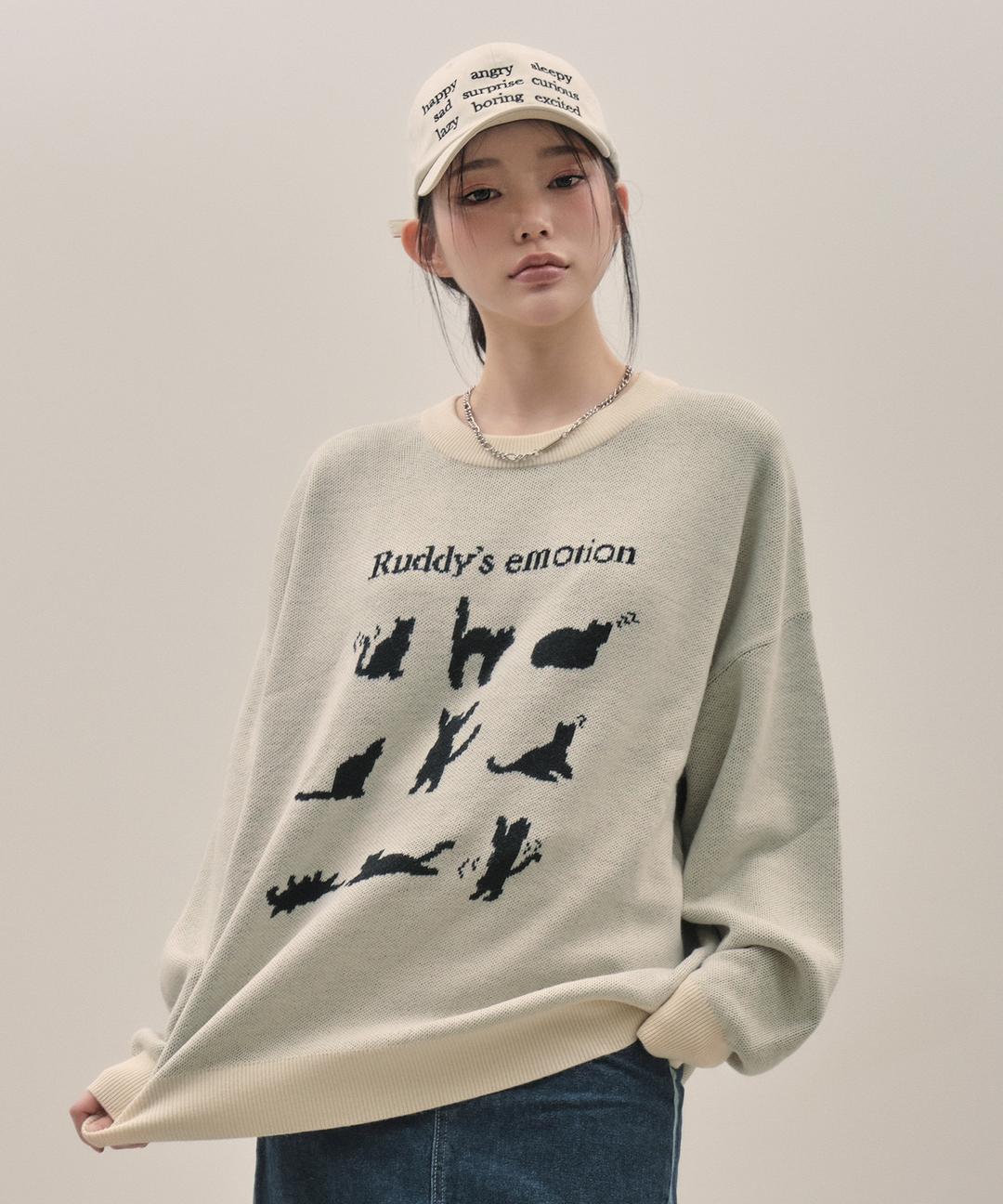 [10/31 발송예정] [본챔스X러디칙스] RUDDY'S EMOTION KNITWEAR B22FT09IV