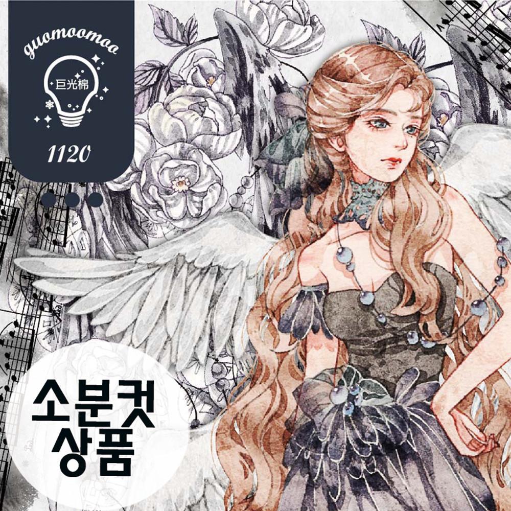 【guomoomoo】  black swan sang  마스킹테이프 대만 정품마테 PET  (소분컷 8cm x 200cm)