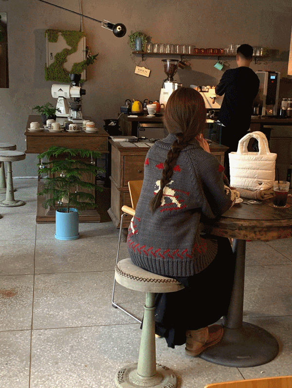 [무료배송] 베르체 노르딕 니트집업