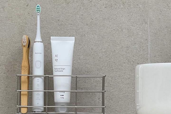 304 스텐 전동 칫솔 꽂이 치약 면도기 거치대