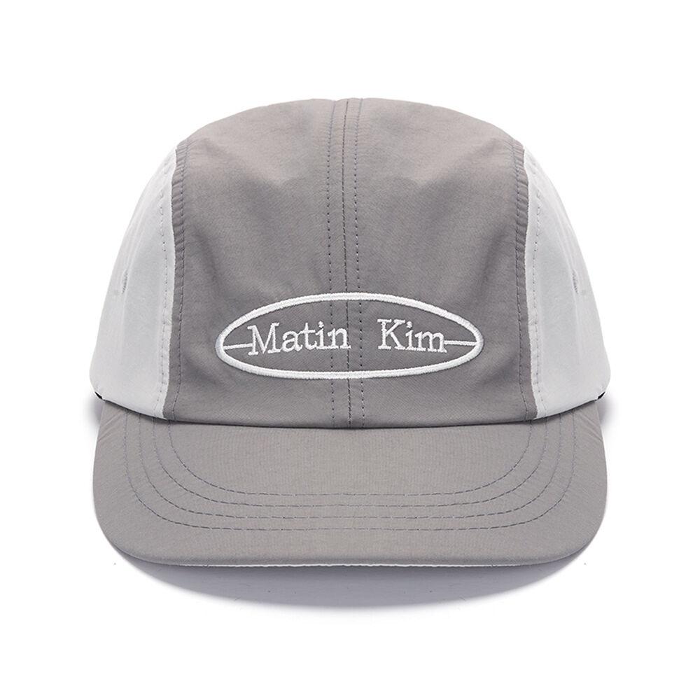 COLOR BLOCK CAMP CAP IN GREY